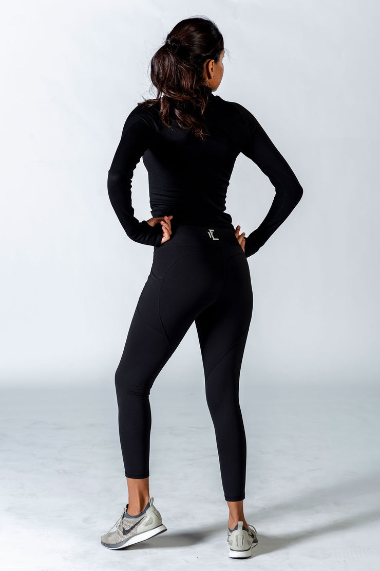 Pockets For Women - Sweaty Betty Power 7/8 Gym Leggings, Black, Women's